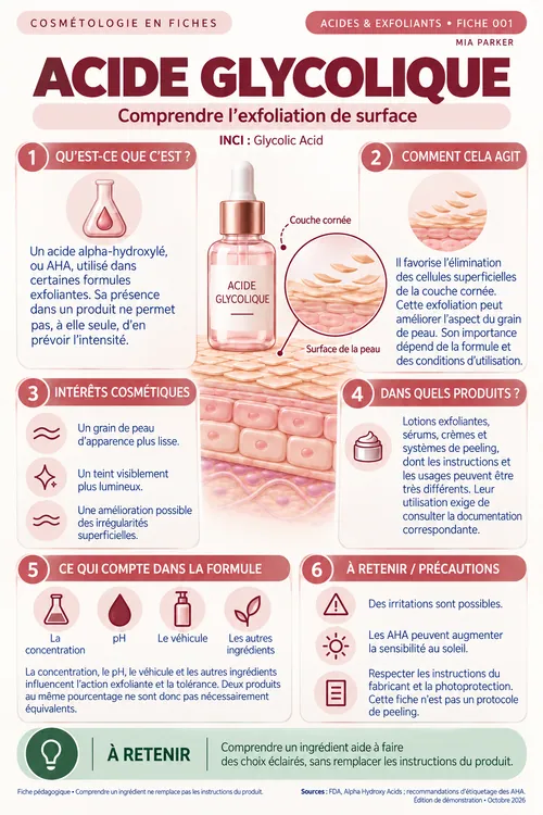 Aperçu de la fiche Acide glycolique